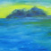 cours de peinture montréal - montreal  -  artcolorys.com - julie bélanger - acrylique paysage Suzanne Malley Une ile étudiante